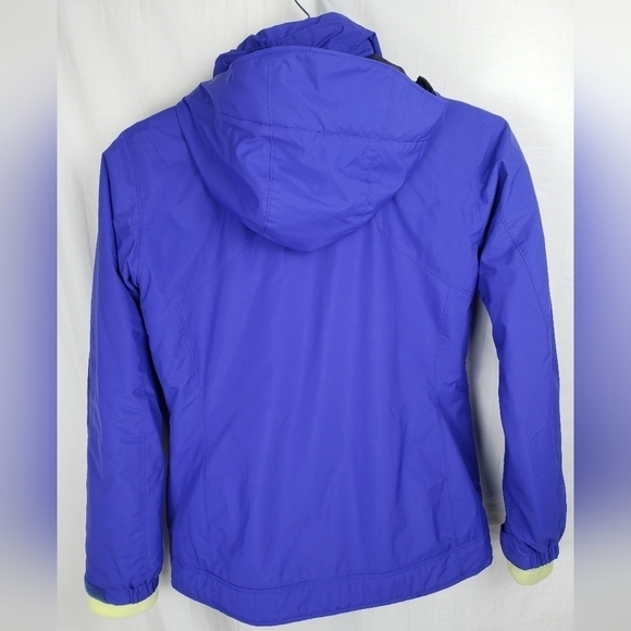 Columbia 3 in 1 Purple/Lime Green Interchangeable Coat with Detachable Hood Sz M - Picture 6 of 16